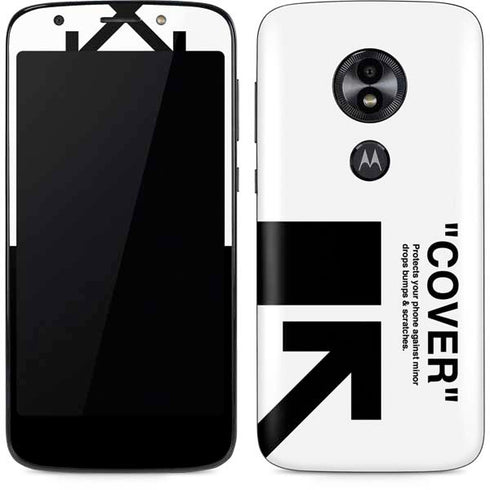 Black and White Arrows Moto E5 Play Skin